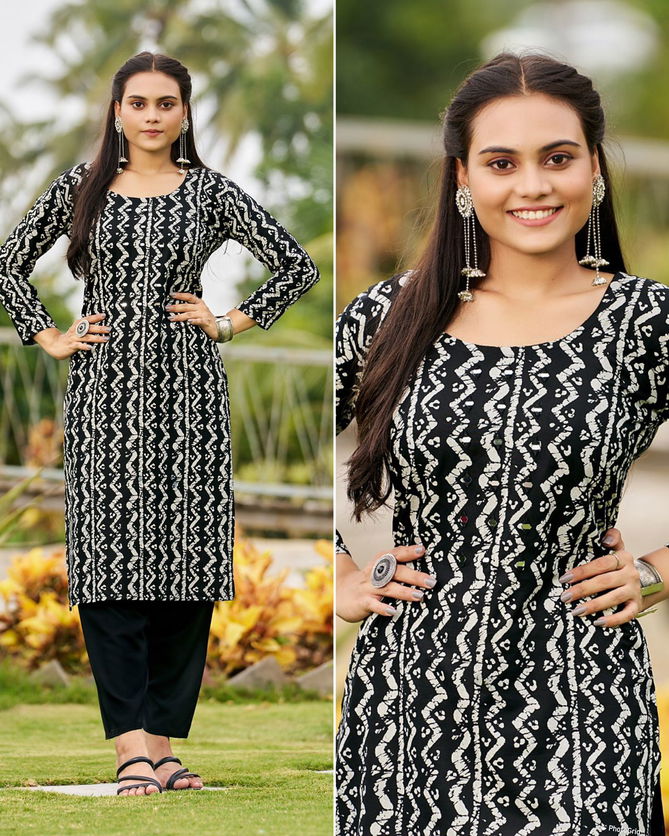 Sibori Vol1 Rayon Print Kurti And Pant Catalogue